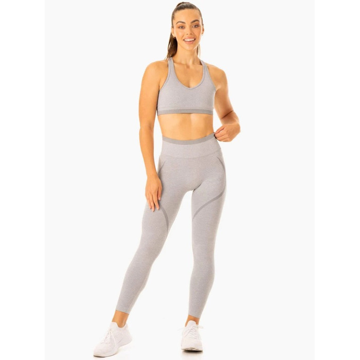 Леггинсы Excel Seamless High Waisted Leggings - Grey Marl