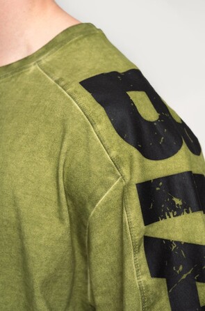 Футболка Nebbia Washed-off Oversized T-shirt LIFTING CLUB Green 368