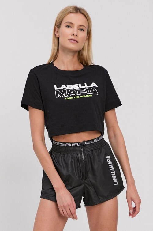 Футболка Labellamafia CROPPED BLACKBOLD 21888