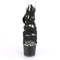 Босоножки Pleaser Adore-748SP, каблук 7 дюймов, высота 2 3/4 дюйма, закрытый задник, перекрещивающиеся носки, молния сзади, чёрные