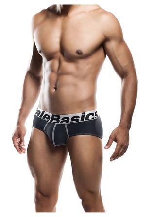 Мужские трусы MaleBasics Microfiber Brief из микрофибры, черные, S
