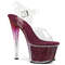 Босоножки Pleaser Sky-308G-T *Каблук 7 дюймов, ремешком на щиколотке шириной 2 3/4 дюйма, прозрачный/бордовый