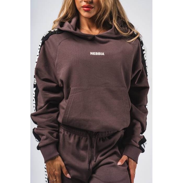 Худі Nebbia Classic Hoodie OFF-DUTY Dark Brown 489