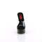 Шльопанці Pleaser Excite-601 *6 дюймів на підборі, 1 3/4 дюйма PF Comfort Width, прозорі/чорні
