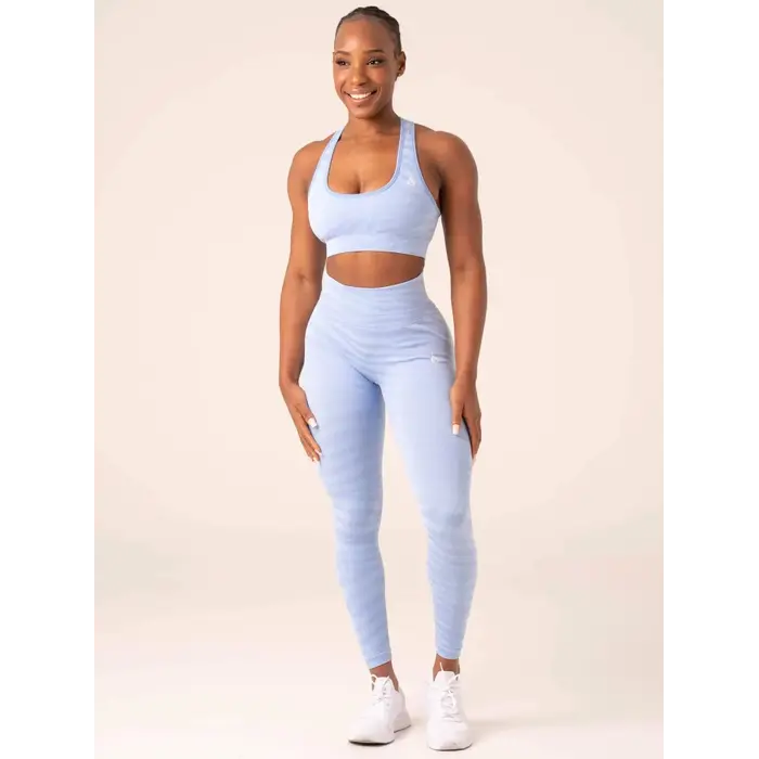 Леггинсы Ryderwear Zebra Seamless Leggings - Sky Blue Zebra