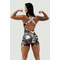 Комбінезон Nebbia One-Piece Workout Bodysuit 5″ GYM RAT Camo Green 512