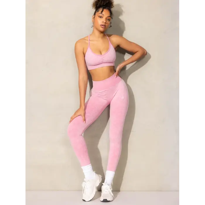 Легінси Ryderwear Stonewash Scrunch Seamless Leggings - Pink Stonewash