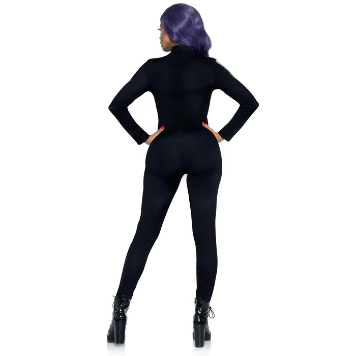 Комбинезон скелет с цветочным принтом Leg Avenue Floral skeleton catsuit M