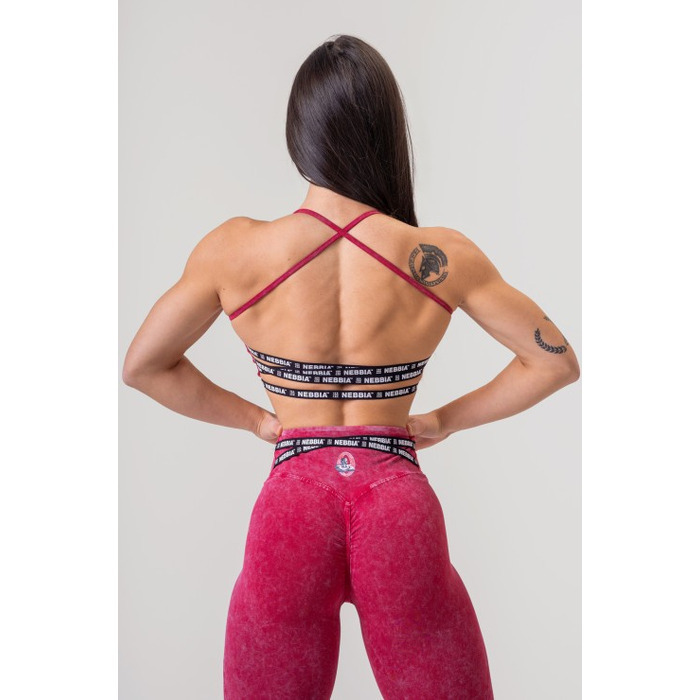 Топ Nebbia Washed Open Back Sports Bra LEGACY Red 779