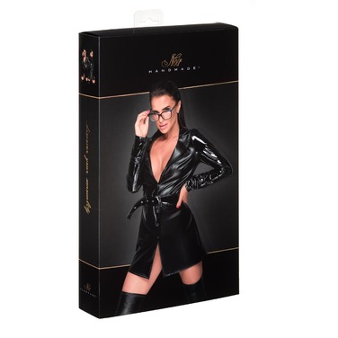 Плащ виниловый с мокрым эффектом Noir Handmade F225 Jacket черный, L