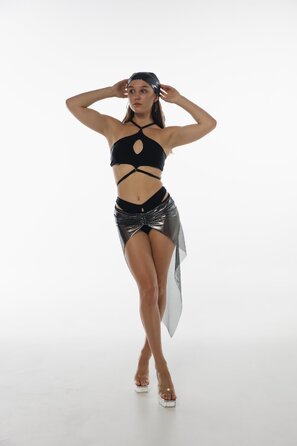 Шорти Veil з Глянцевим Ефектом та Wrap Дизайном для Pole Dance, Heels та Сценічних Виступів - золотий