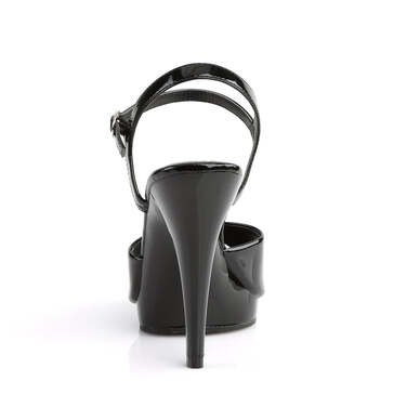 Босоножки Flair-409, каблук 4 1/2 дюйма, ремешок на щиколотке шириной 1/2 дюйма, черные