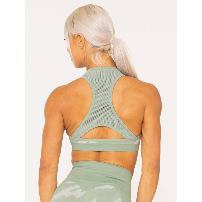 Топ Ryderwear Camo Seamless Sports Bra Sage