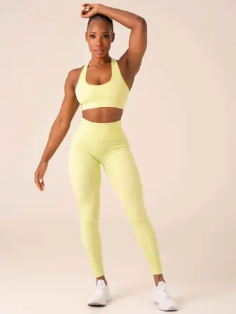 Топ Ryderwear Zebra Seamless Sports Bra - Lime Zebra