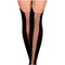 Колготи з відкритим доступом Ballerina's Secret BS104 (20/50 den) з візерунком, чорні, L/XL