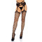 Чорні панчохи Leg Avenue Net Garterbelt Black