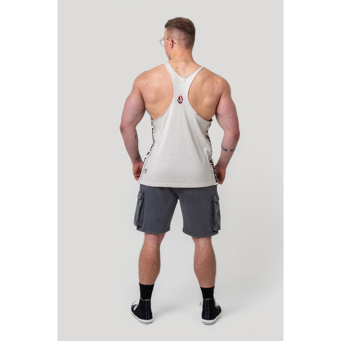 Майка Nebbia Washed Muscle Back Stringer GOLDEN AGE Light Grey 791