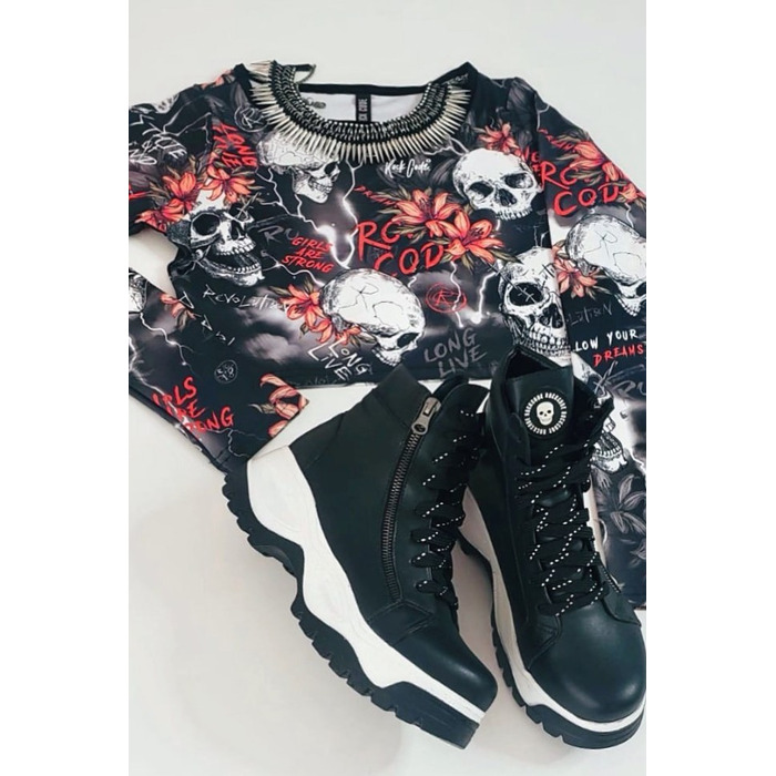 Топ Rock Code Blusa Cropped Shiver