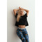 Футболка Organic Cotton Loose Fit 'The Minimalist” Crop Top 417 Black
