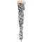 Сапоги Pleaser Adore-3000DP *7 дюймов, каблук, 6 см, эластичный ботинок PF 2 3/4 дюйма, молния сбоку, ткань белая/черная