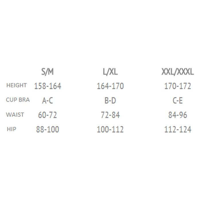 Комплект: трусики и лиф S/M черный HAGAR SET - Passion