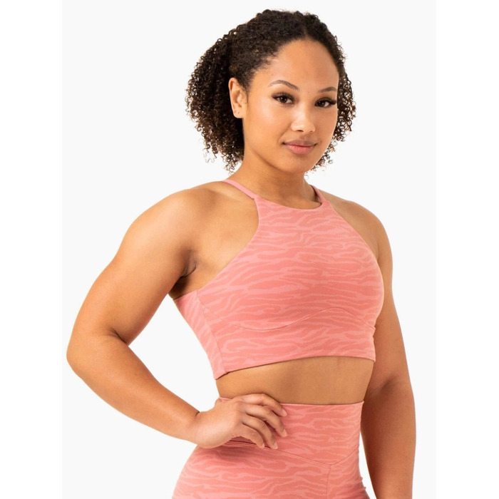 Топ Transform Reversible Sports Crop - Pink Zebra
