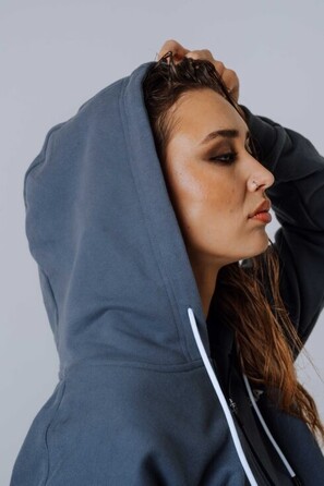 Спортивна кофта Nebbia Relaxed Zip Hoodie POWER Grey 895