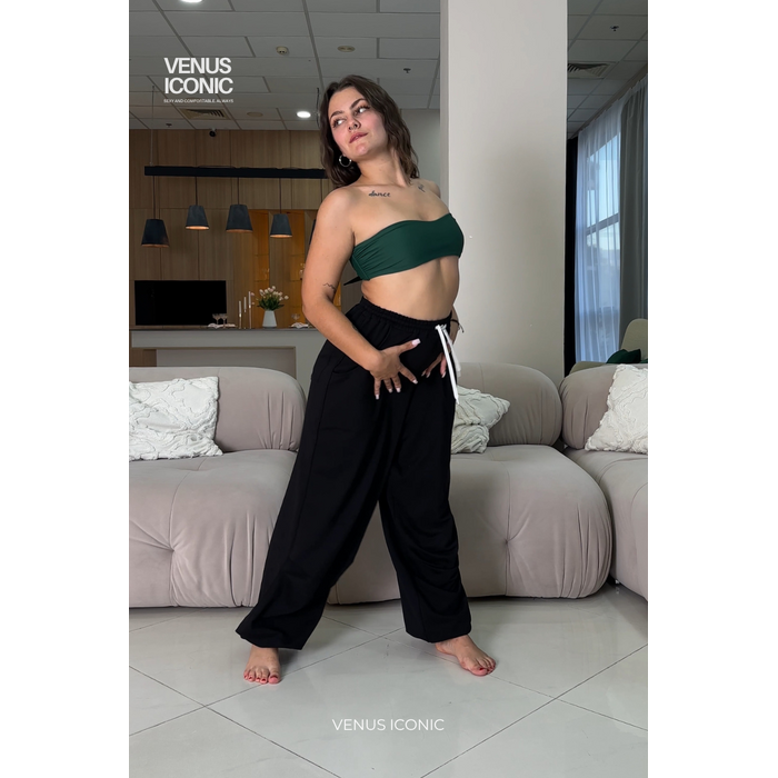 Карго Culottes Venus Iconic Чорні Вільні для Танців та Повсякденного Носіння