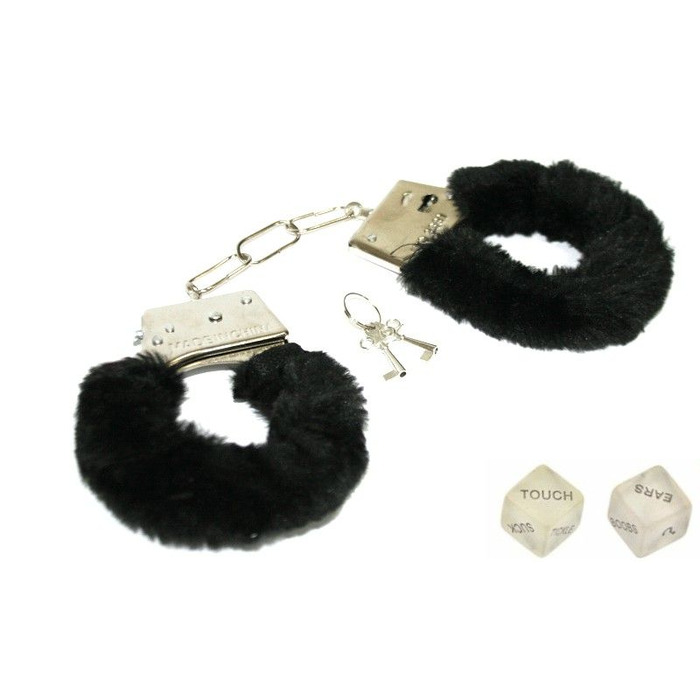 Наручники з кубиками Naughty Nights, Black