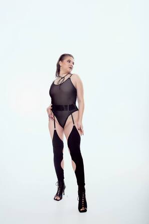 Stockings Black matte biflex _ чорний матовий біфлекс
