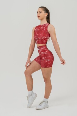 Топ Nebbia Crop tank top ROUGH GIRL Red 617