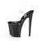 Босоножки Pleaser Xtreme-808CRS. Каблук 8 дюймов, ремешок на щиколотке 4 дюйма, прозрачный/серебристый.