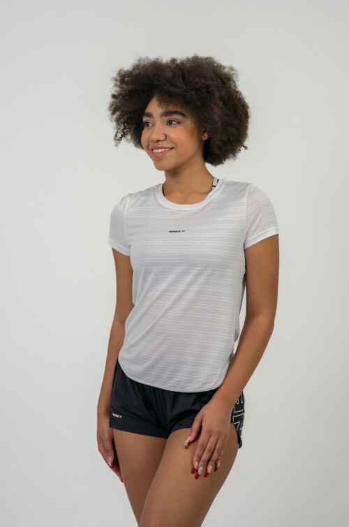 Футболка FIT Activewear T-shirt 'Airy” with Reflective Logo White 438
