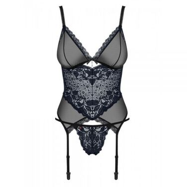 Корсет Obsessive 866-COR-1 corset & thong L/XL