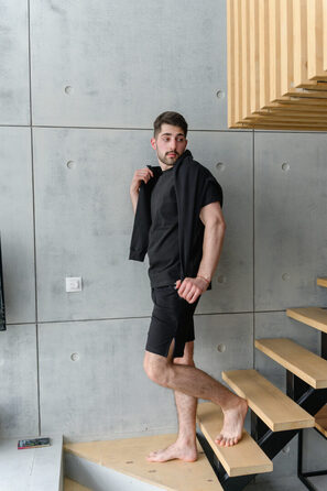 Комплект-трійка Світшот + Футболка приталена + Шорти