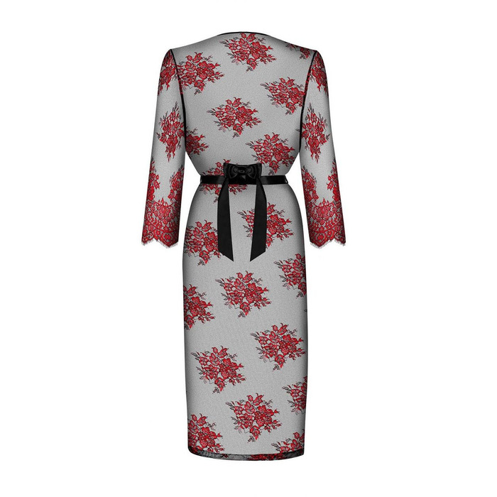 Пеньюар кружевной Obsessive Redessia peignoir S/M