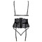 Комплект белья Suspender Set black S/M