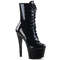 Ботинки Pleaser Sky-1020, каблук 7 дюймов, высота голенища 2 3/4 дюйма, боковая молния, чёрные