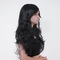 Перука довга хвиляста з чубчиком Fetish Hair чорний, 60 см