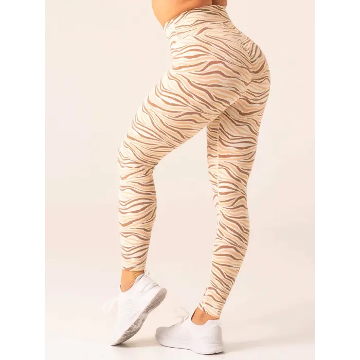 Леггинсы Ryderwear Unstoppable High Waisted Scrunch Leggings - Vanilla Zebra