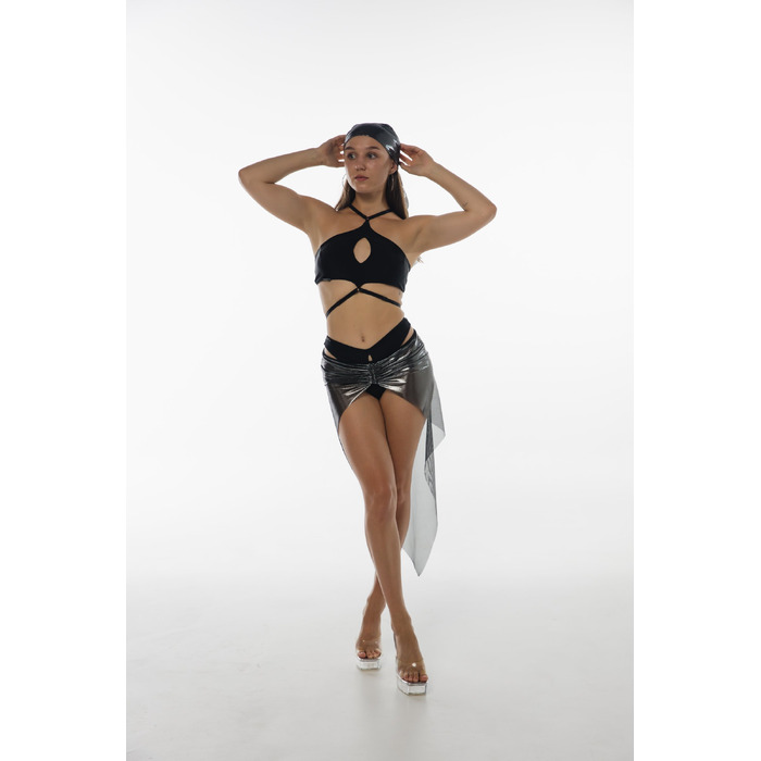 Шорти Veil з Глянцевим Ефектом та Wrap Дизайном для Pole Dance, Heels та Сценічних Виступів - золотий