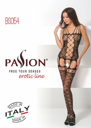 Бодистокинг BS054 black Passion, с открытым доступом, черный