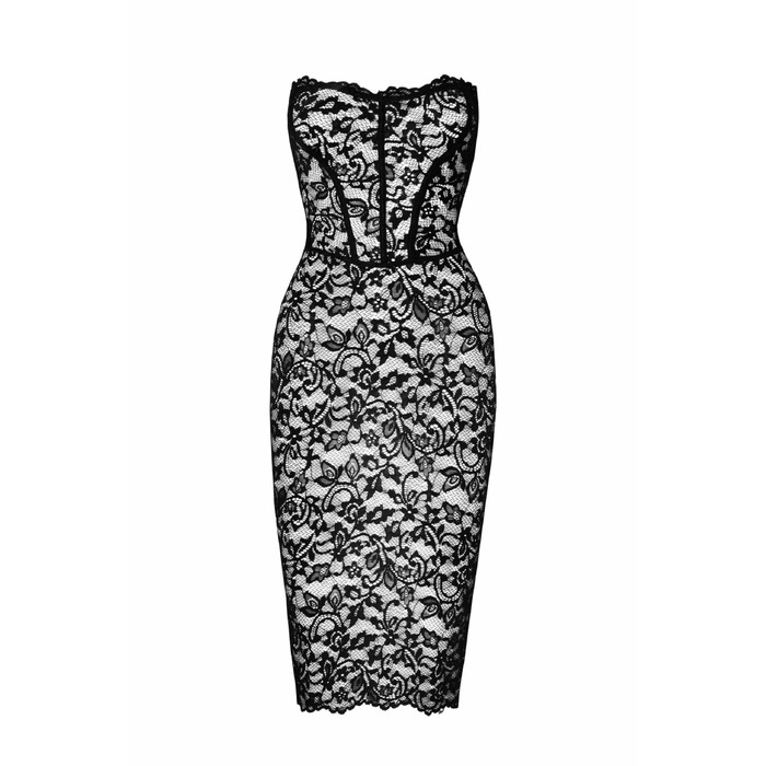 Кружевное платье, F301 Noir Handmade Catalyst со шнуровкой, черное, размер M