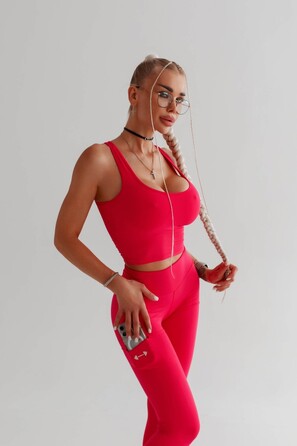 Майка Sporty Slim Fit Crop Tank Top 422 Pink