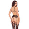 Комплект STRAIGHT UP 3 PC GARTER SET BLACK, S/M