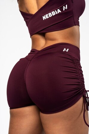 Шорти Nebbia Lace-Up Sculpting Shorts OWN YOUR POWER Dark Red 429