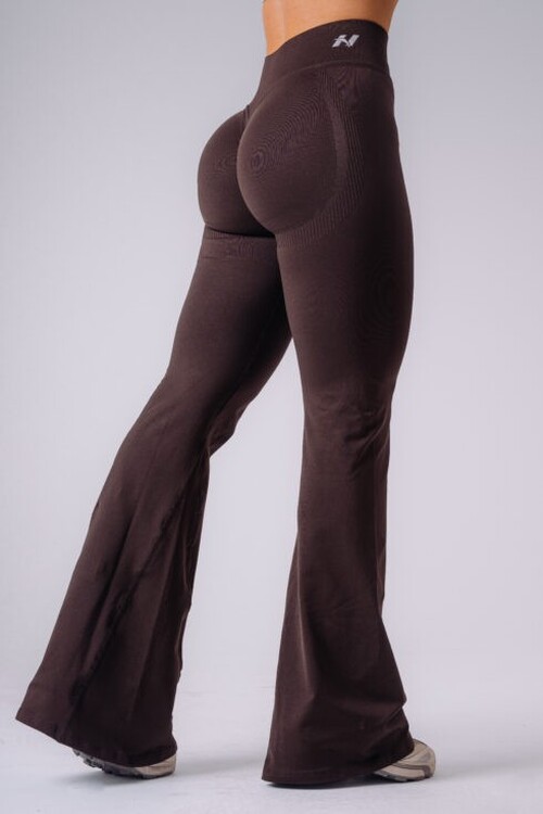 Легінси Nebbia High-Waist Sculpting Flared Leggings FLOW SEAMLESS Dark Brown 498