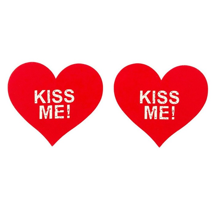 Пестиси на соски Star Night Kiss Me червоні серця