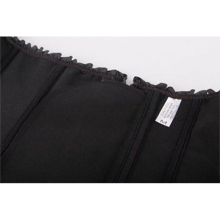 Корсет с цветочным принтом Star Night Corset Top с крючками и шнуровкой, черный, L (без коробки)