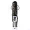 Чоботи Pleaser Adore-1020G на підборах 7 дюймів, черевики до щиколотки з блискітками 2 3/4 дюйма з блискітками та шнурівкою збоку, чорні